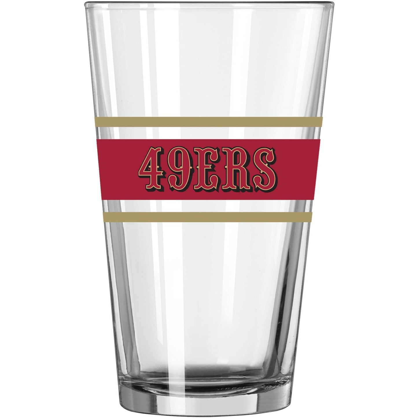 Logo Brands San Francisco 49ers 16oz. Stripe Pint Glass