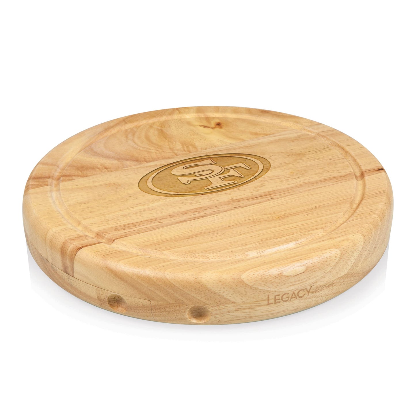 NFL San Francisco 49ers Circo Cheese Board and Knife Set - Charcuterie Board Set - Wood Cutting Board