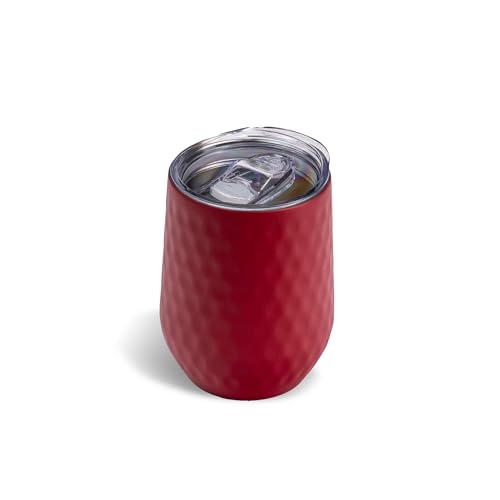 The Memory Company Officially Licensed NFL - San Francisco 49ers 2-Pack SS Stemless Dimpled Wine Tumblers