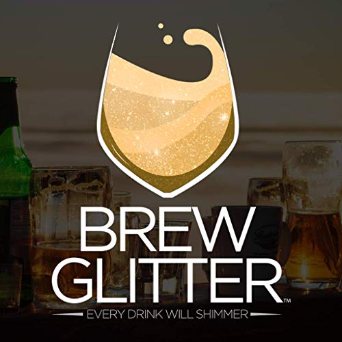 Brew Glitter Red Edible Drink Glitter 1x 4g Jar for Cocktails, Beer, & Beverages