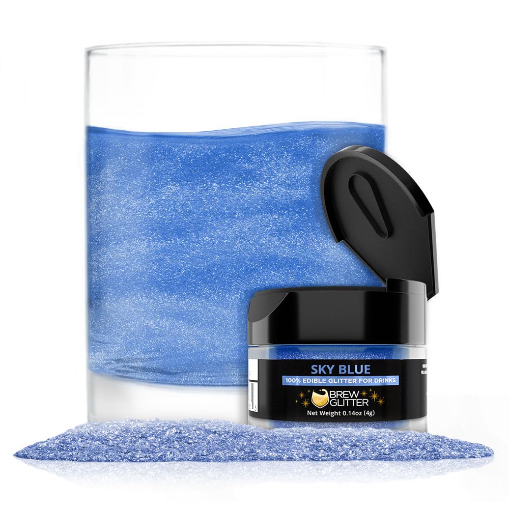 Brew Glitter Red Edible Drink Glitter 1x 4g Jar for Cocktails, Beer, & Beverages