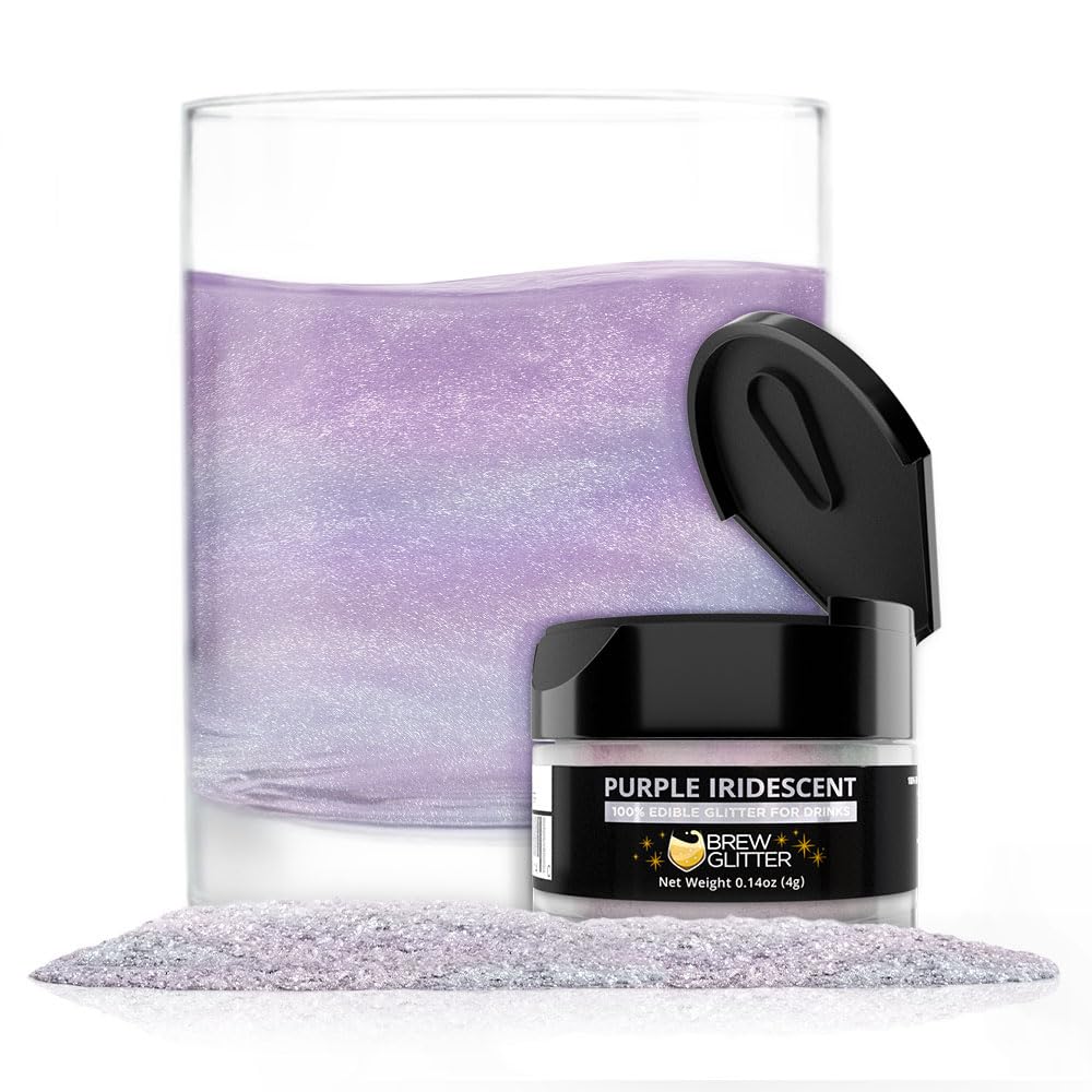 Brew Glitter Red Edible Drink Glitter 1x 4g Jar for Cocktails, Beer, & Beverages