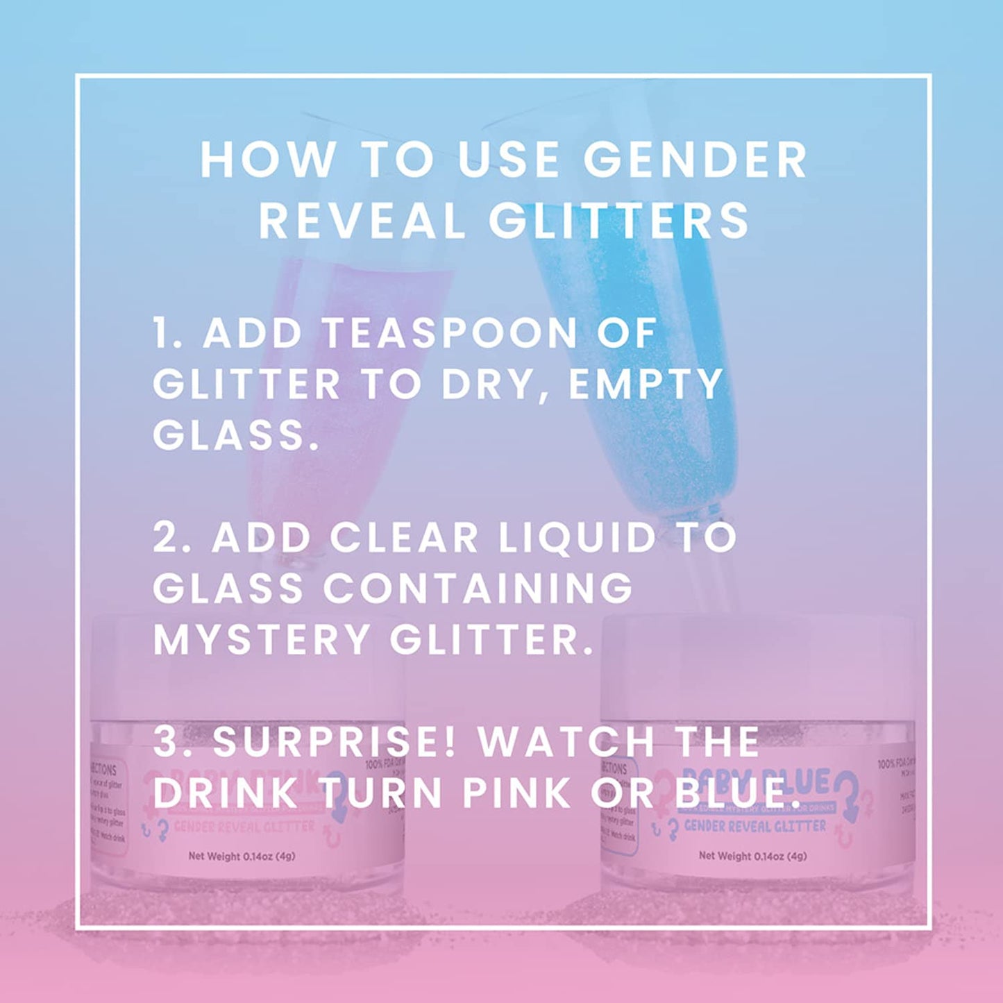 Brew Glitter Red Edible Drink Glitter 1x 4g Jar for Cocktails, Beer, & Beverages