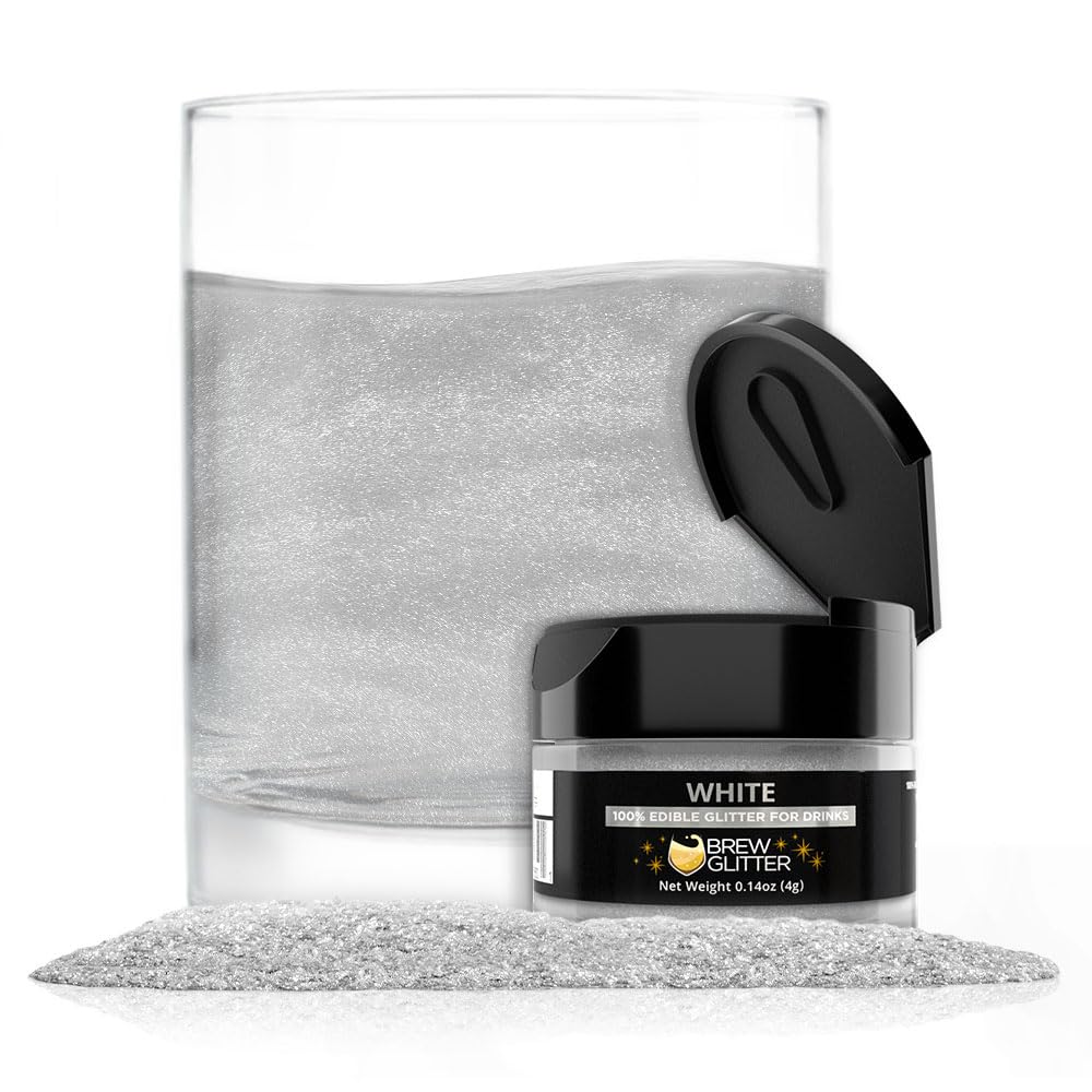 Brew Glitter Red Edible Drink Glitter 1x 4g Jar for Cocktails, Beer, & Beverages