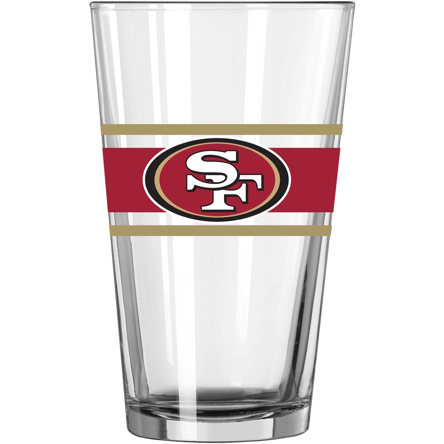 Logo Brands San Francisco 49ers 16oz. Stripe Pint Glass