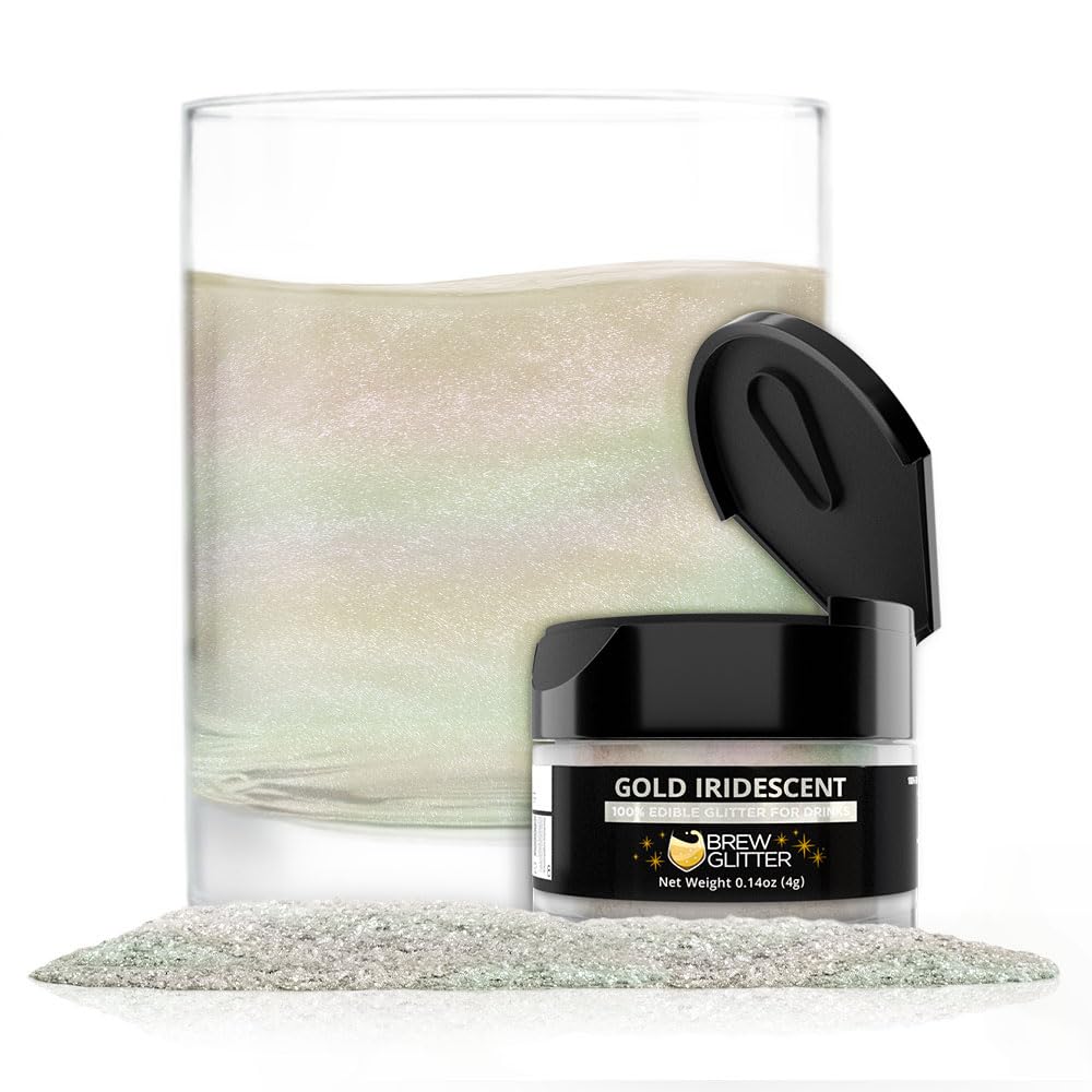 Brew Glitter Red Edible Drink Glitter 1x 4g Jar for Cocktails, Beer, & Beverages