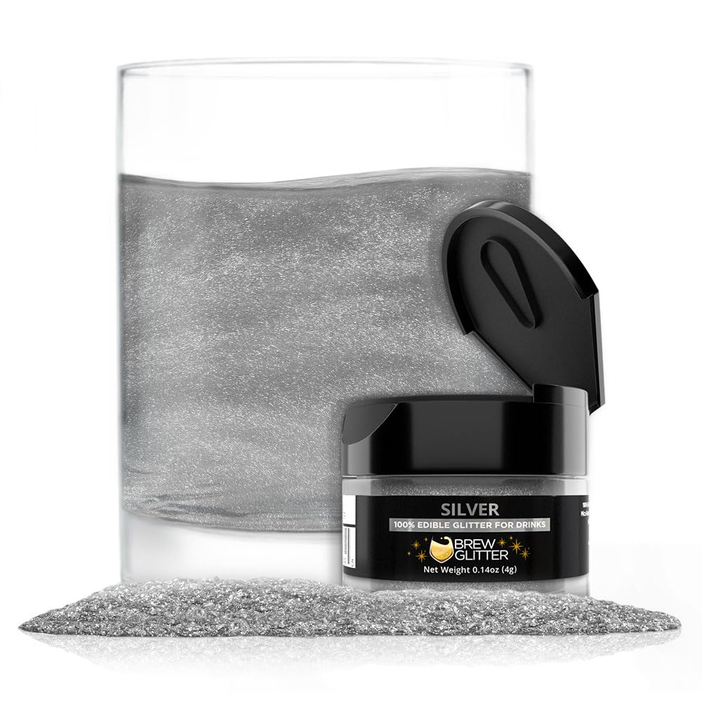 Brew Glitter Red Edible Drink Glitter 1x 4g Jar for Cocktails, Beer, & Beverages