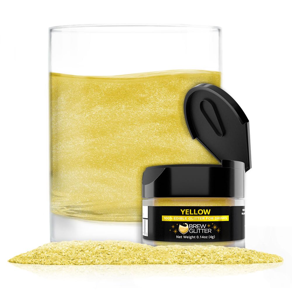 Brew Glitter Red Edible Drink Glitter 1x 4g Jar for Cocktails, Beer, & Beverages