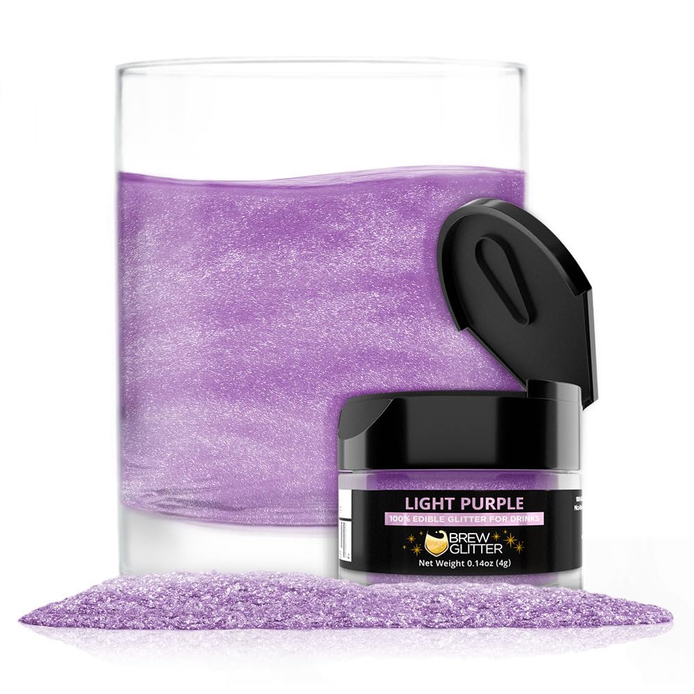 Brew Glitter Red Edible Drink Glitter 1x 4g Jar for Cocktails, Beer, & Beverages