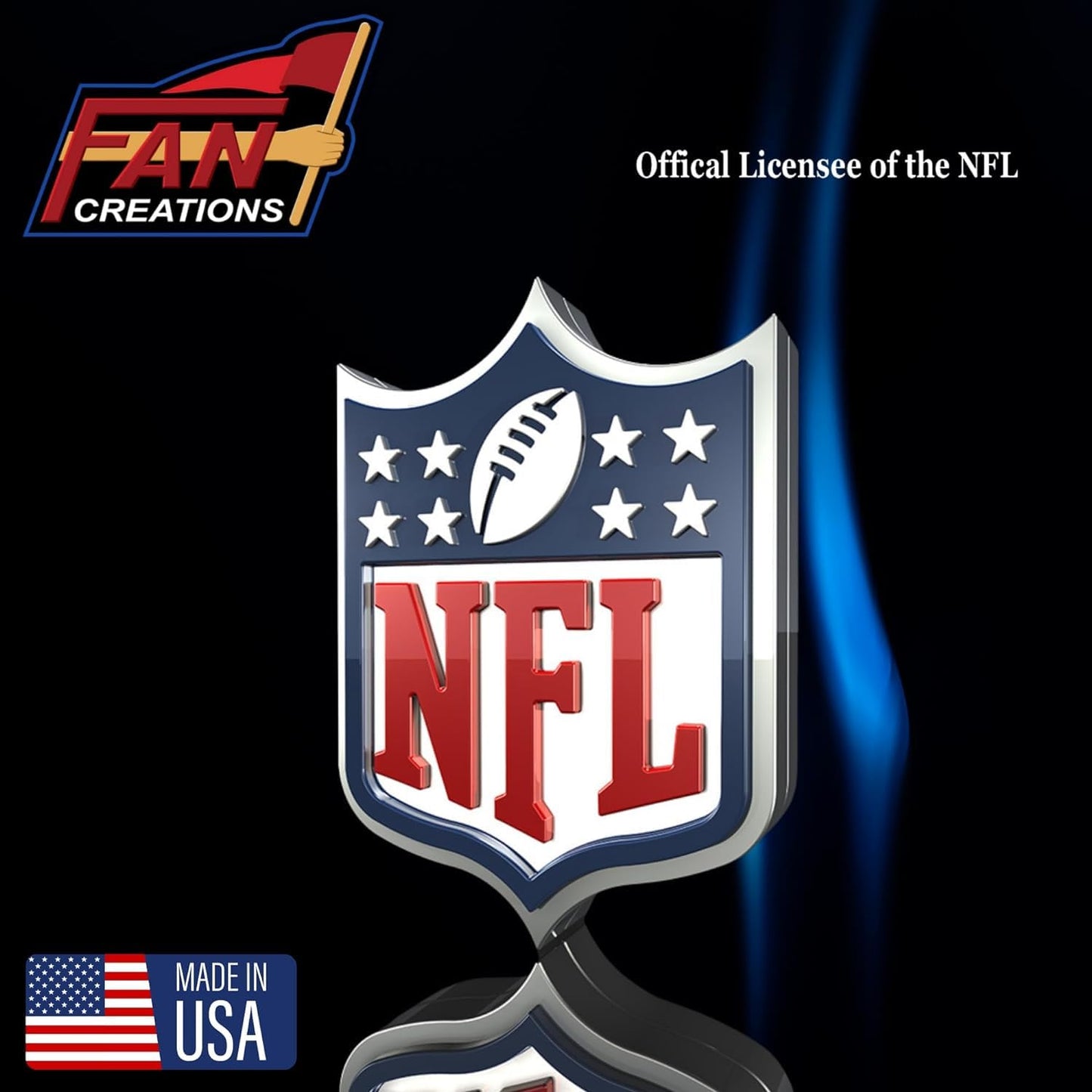 San Francisco 49ers NFL Football Field Tray by Fan Creations - Decorative Team Logo Server with Handles for Food & Drink- for Game Day Entertaining or Tabletop Organizer - Show Your 49ers Pride