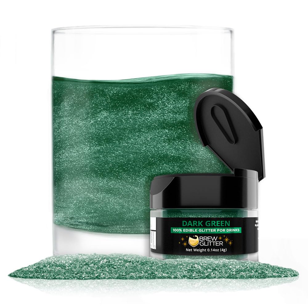 Brew Glitter Red Edible Drink Glitter 1x 4g Jar for Cocktails, Beer, & Beverages