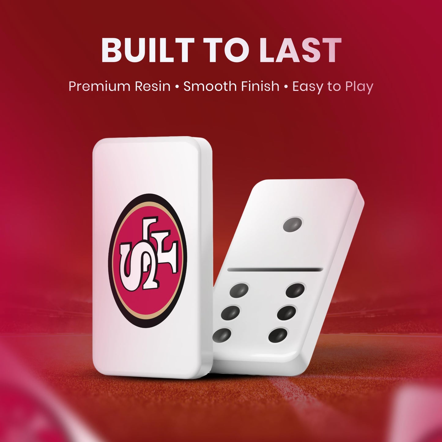 MasterPieces NFL San Francisco 49ers Collector Edition Double Six Dominoes