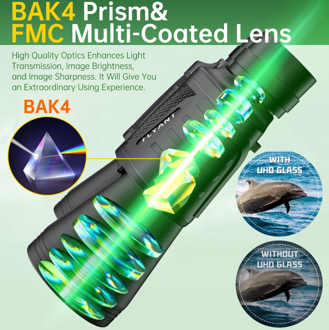 20x50 Compact High Powered Binoculars