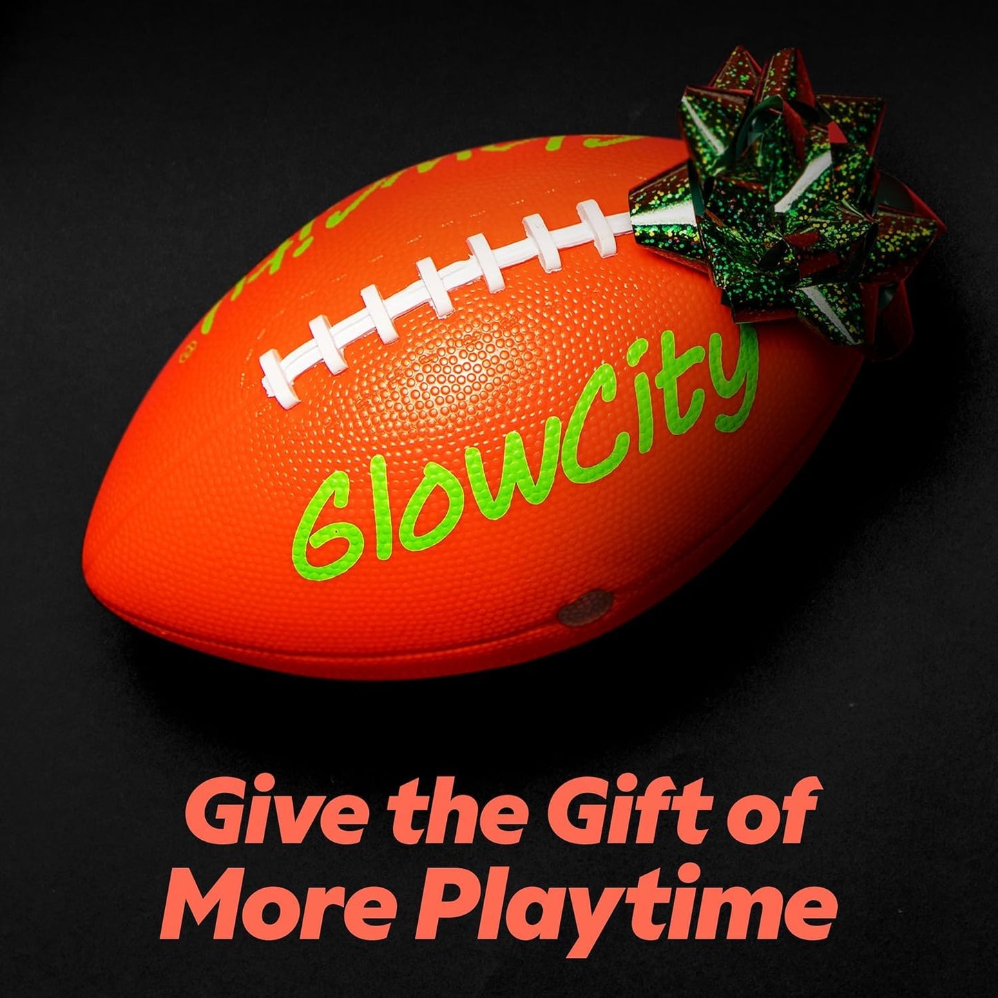 GlowCity Glow in The Dark Football - Size 6 Light Up LED Ball for Teen Boys & Adults - Cool Sports Gift for Night Outdoor Games - Birthday Gifts Ideas for Teen Boys Teenager Ages 12 13 14 15 16 17 18