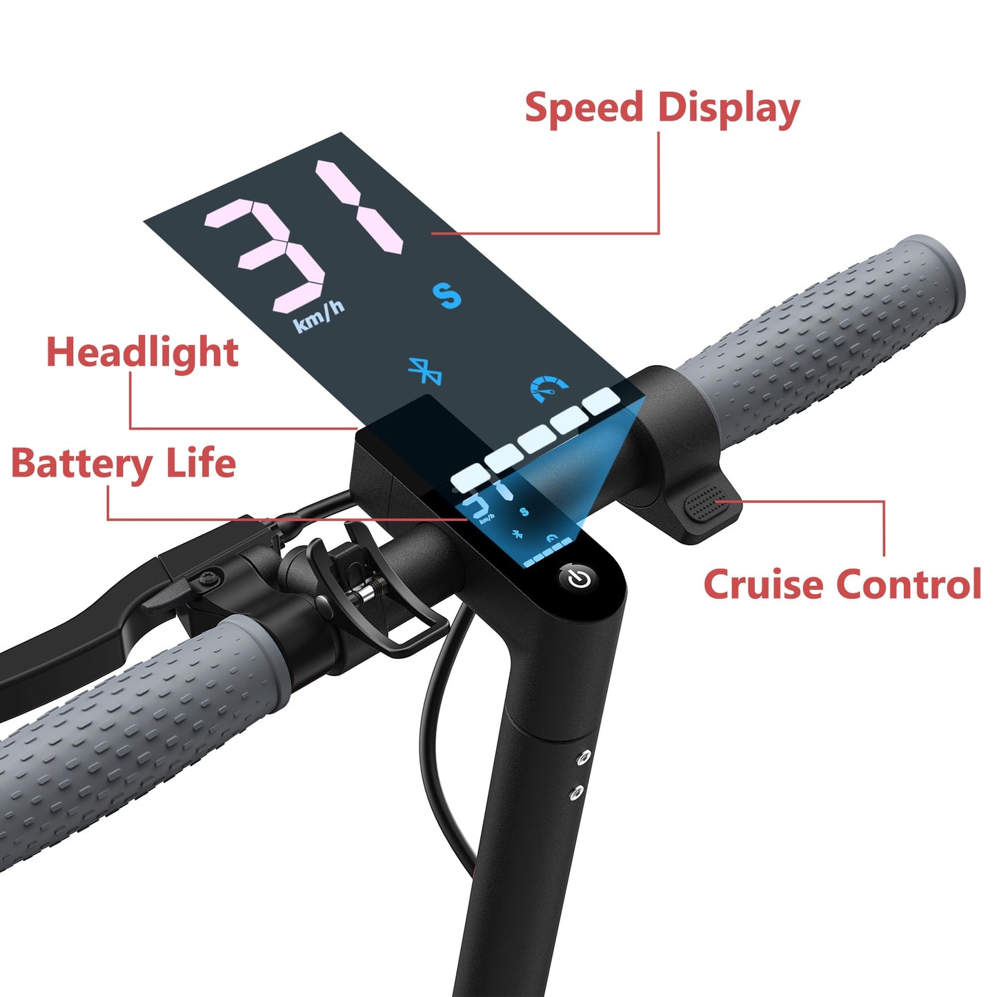 Electric Scooter for Adults, 8.5/10/14" Tires, 19/22Mph, 350W/500W Motor, 21-28 Miles Range, Folding E-Scooter with Dual Suspension,APP(V1/SPRO/MAX/PRO/X1/X1PRO)