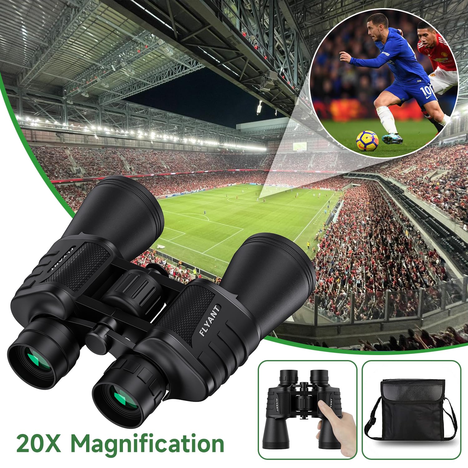 20x50 Compact High Powered Binoculars