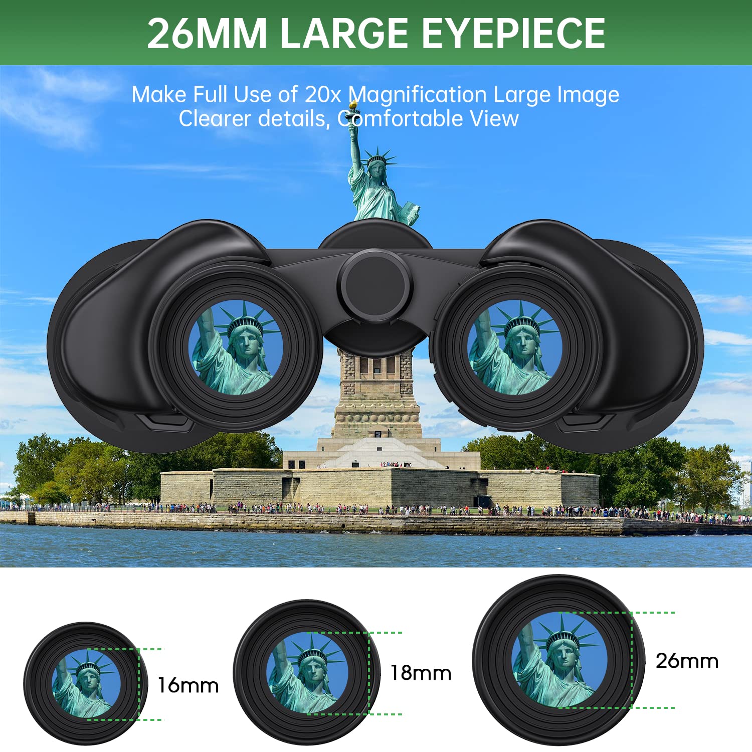 20x50 Compact High Powered Binoculars