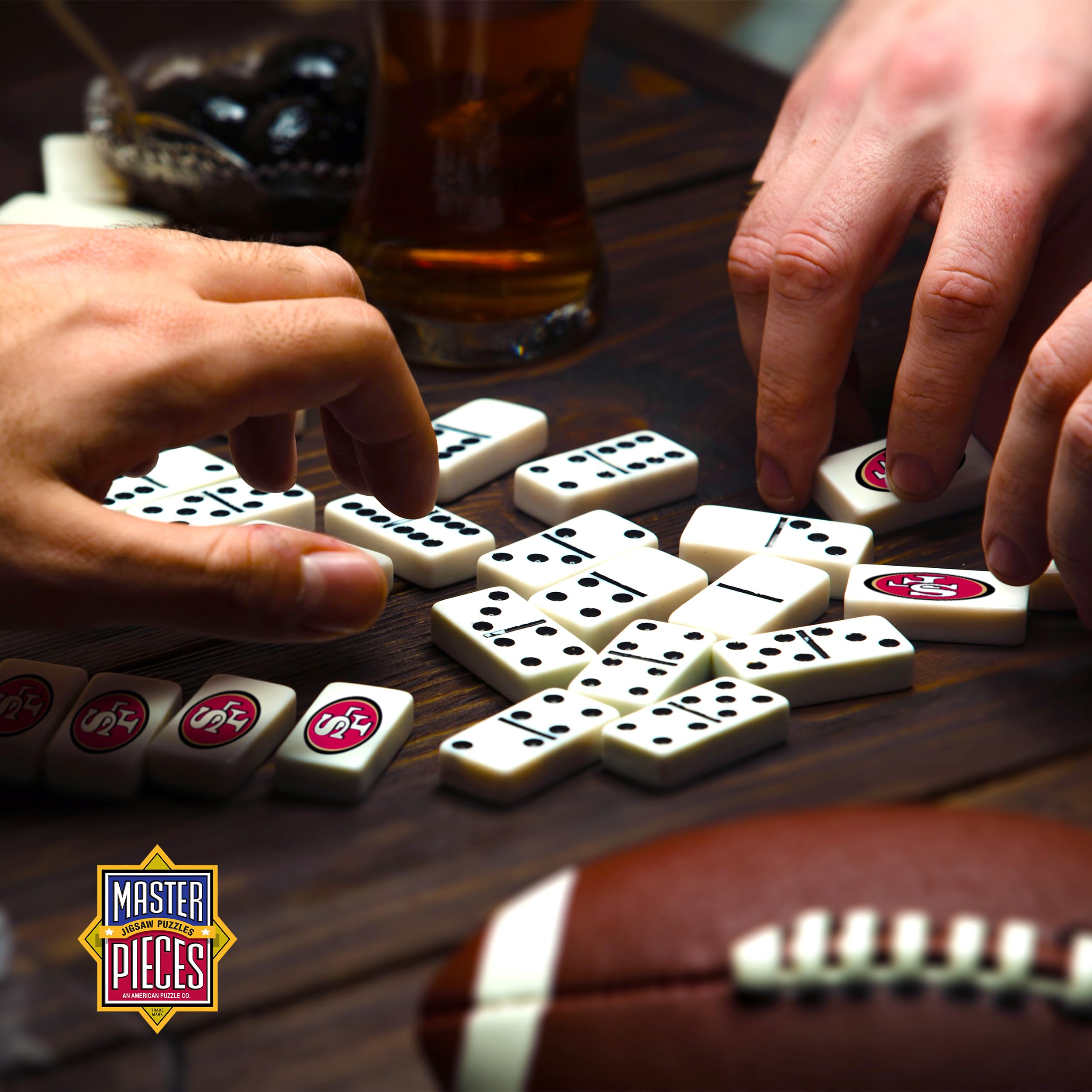 MasterPieces NFL San Francisco 49ers Collector Edition Double Six Dominoes