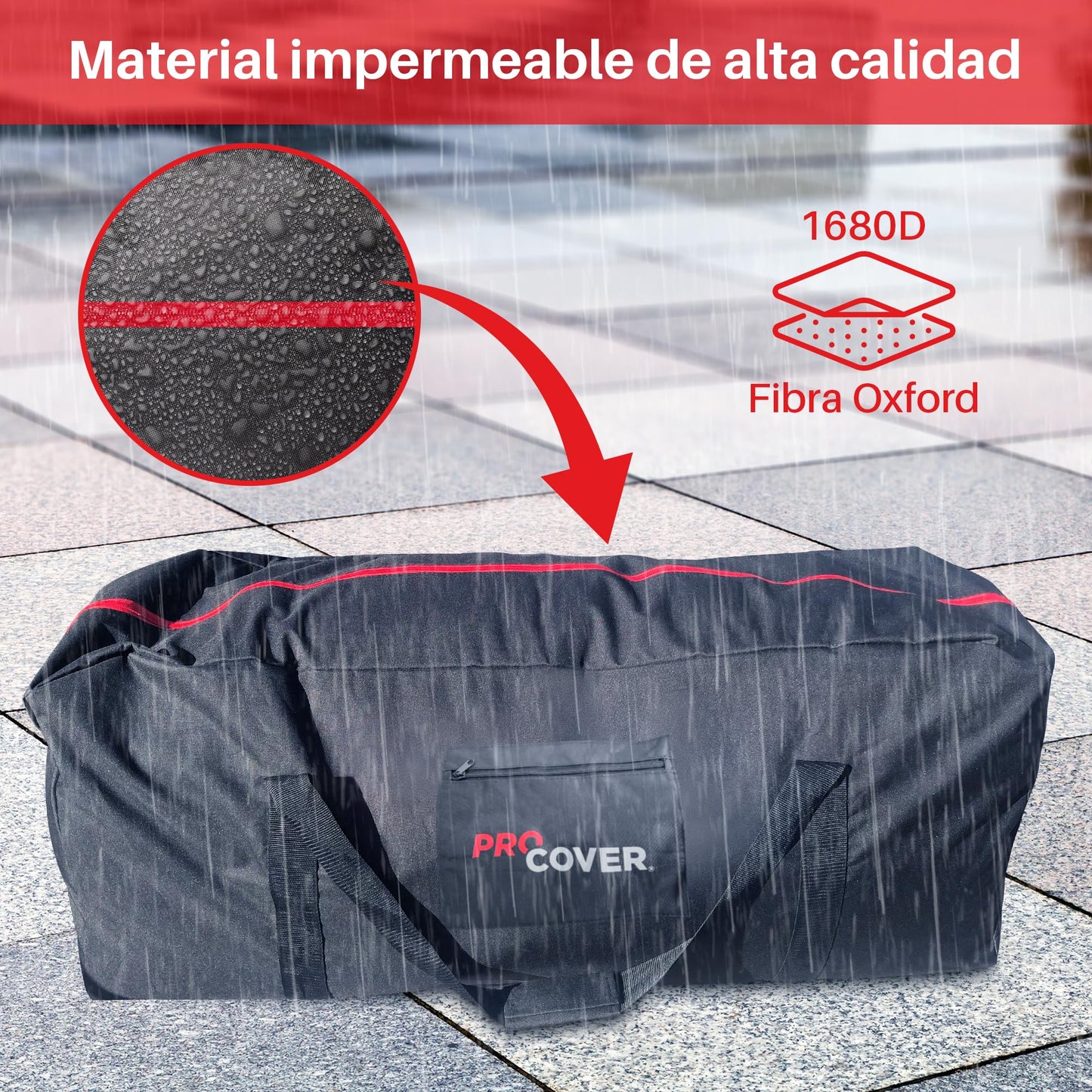 ProCover Premium transport bag for electric scooter, with backpack included. Compatible with all brands. Ideal to transport or store your scooter. Robust, universal and waterproof bag